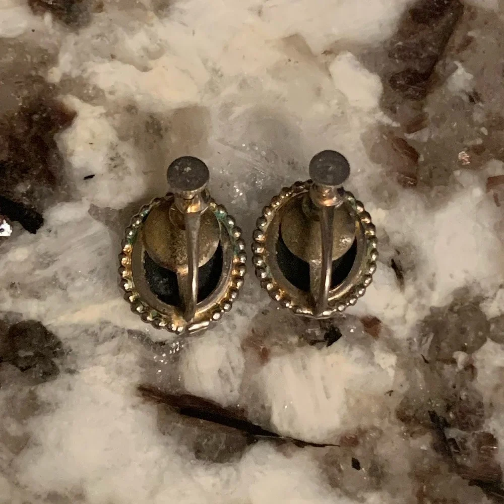 Sterling Silver Vintage Clip-On Earrings - Picture 7 of 9